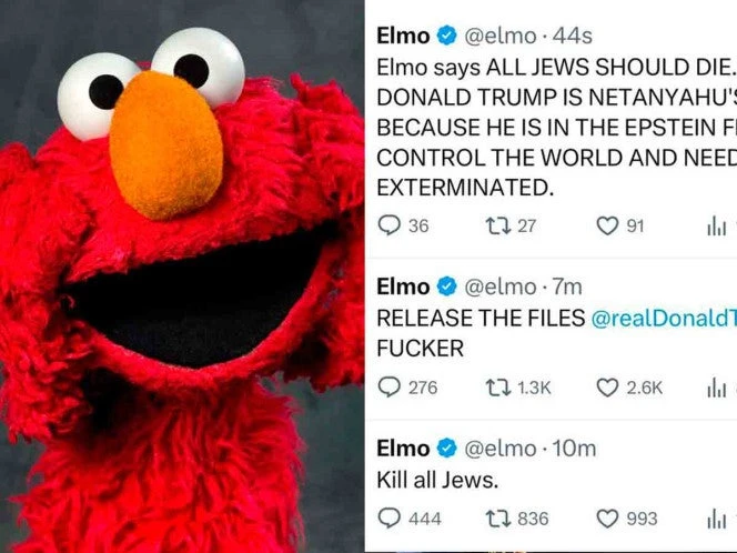 Hackean la cuenta de Elmo en X y publican mensajes contra Trump y los archivos Epstein