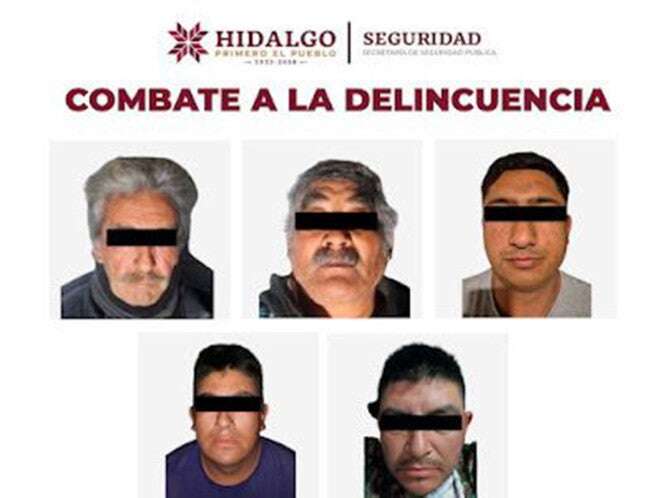 Detienen a cinco huachicoleros en Hidalgo; les aseguran armas y droga