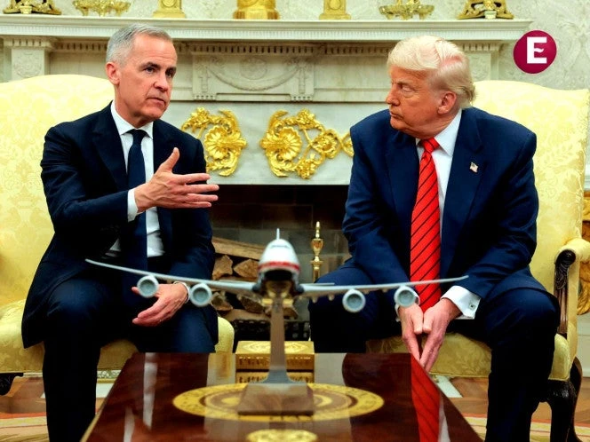 Trump reúne primer ministro Canadá, Mark Carney