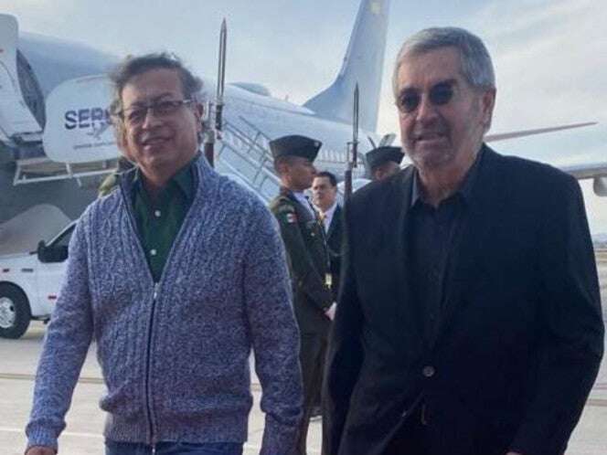 Gustavo Petro, presidente de Colombia, llega a México para reunirse con Sheinbaum