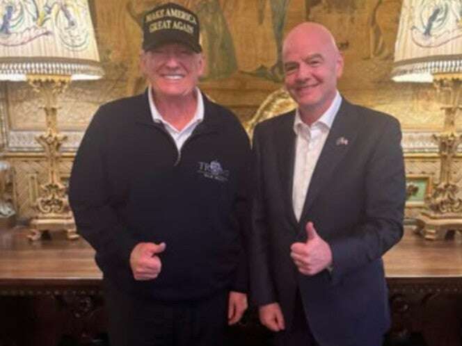 Gianni Infantino visita a Donald Trump previo a la toma de posesión