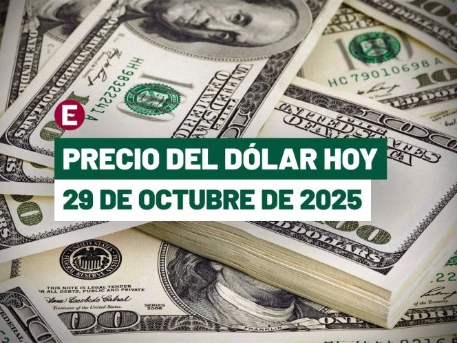 Precio del dólar tipo hoy 29 de octubre: Peso cae por segunda jornada al hilo