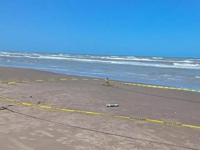 Salen a buscar tortugas marinas y encuentran artefacto explosivo en la playa