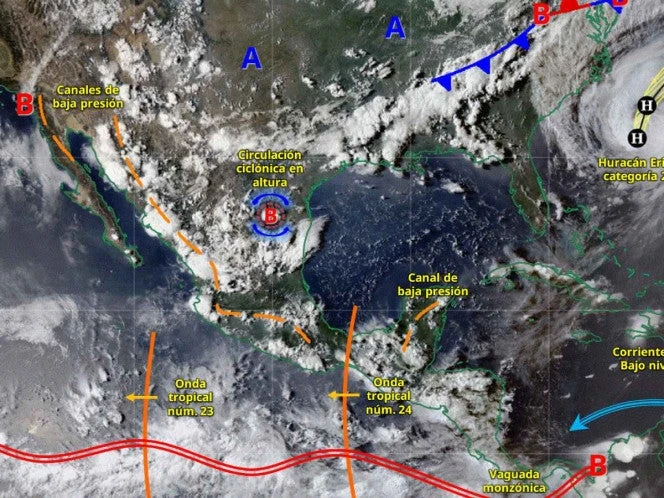 Clima en México este 21 de agosto: monzón provocará lluvias fuertes en estos estados