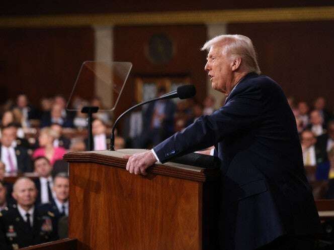 Amor y odio hacia Trump en el discurso más largo ante el Congreso de EU