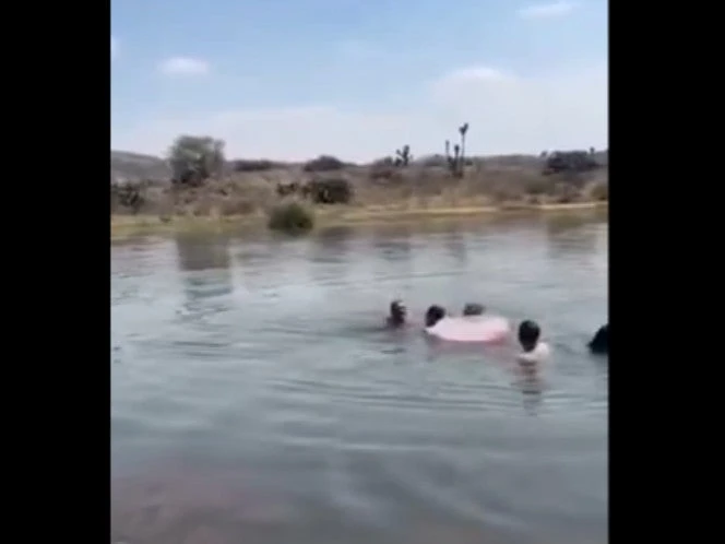 Video: Así rescataron a dos niños que se ahogaban en represa de Hidalgo