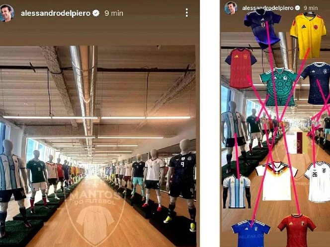 Autogol de Del Piero: filtra playeras del Mundial 2026