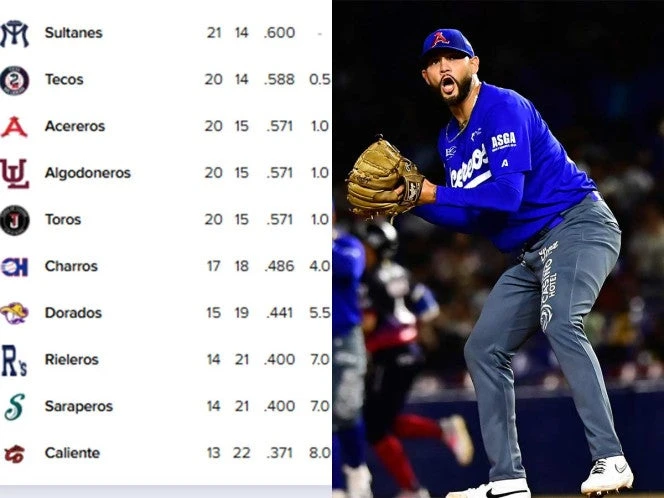 Así van los Standings de la Liga Mexicana de Beisbol (29 de mayo)