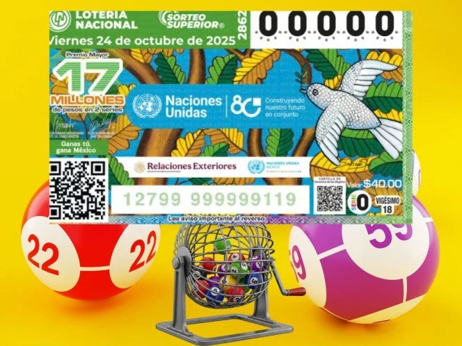 Lotería Nacional: Resultados del Sorteo Superior 2862 del 24 de octubre de 2025
