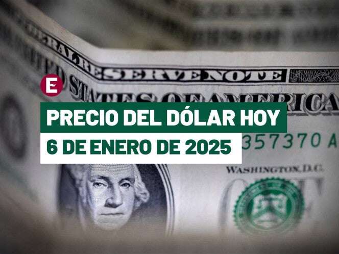 ¡Peso recorta pérdidas! Precio del dólar hoy 6 de enero de 2025