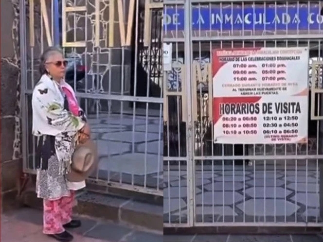 VIDEO | Niegan ingreso a abuelita a iglesia en Chignahuapan por llegar tarde