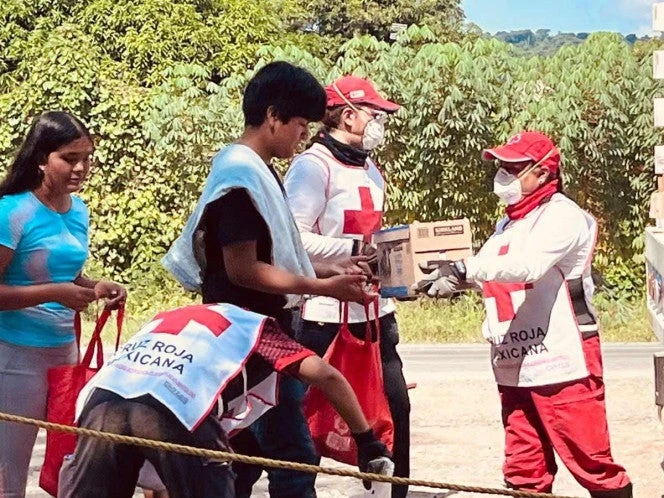 Cruz Roja Mexicana mantiene apoyo en comunidades afectadas por inundaciones