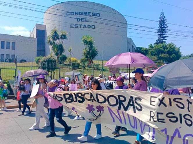 Marcha se convierte en reclamo al Poder Judicial en Veracruz