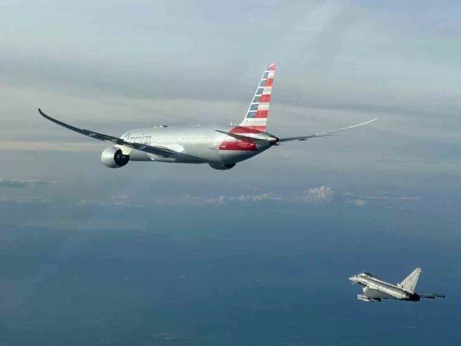 Por amenaza de bomba desvían vuelo de American Airlines; aviones de combate lo escoltan hasta Roma