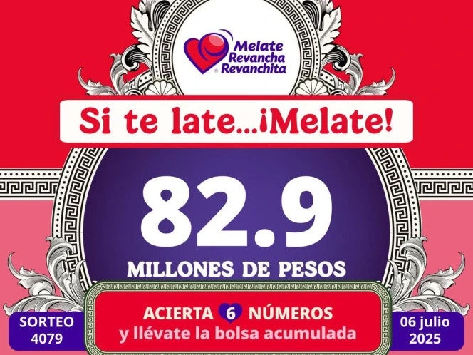 Melate: Resultados del sorteo del 6 de julio de 2025