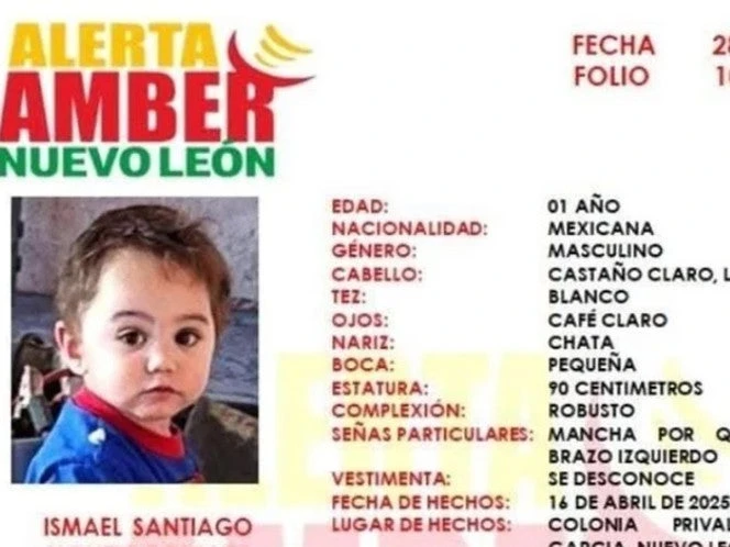 Buscan al bebé Ismael Santiago; ‘pudiera encontrarse en peligro inminente’