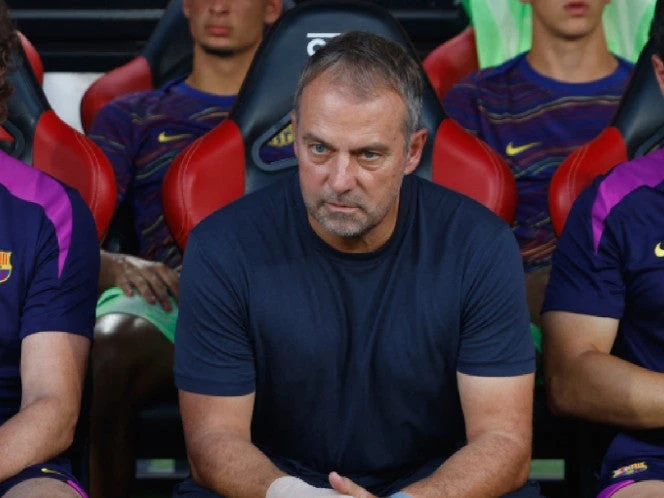 A Hansi Flick no le gustó la victoria de su FC Barcelona