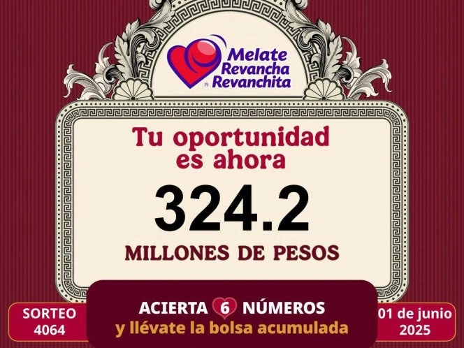 Melate: Resultados del sorteo del 1 de junio de 2025