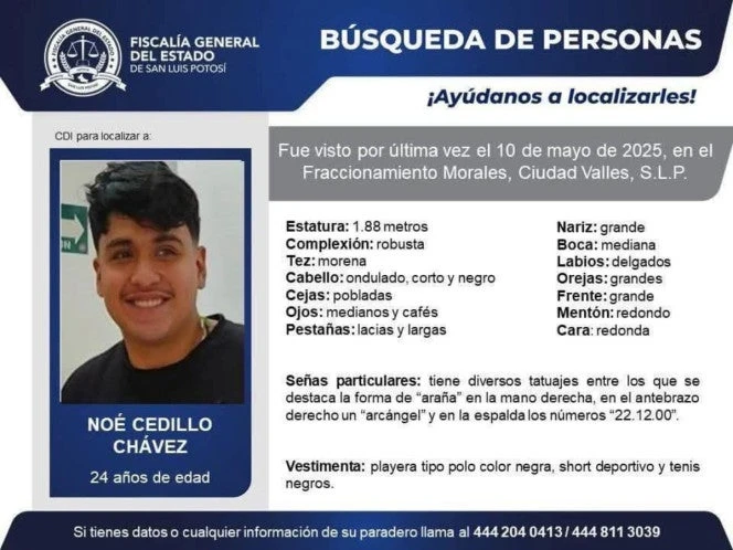 Ayúdanos a encontrar a Noé, joven de sonrisa franca desaparecido en Ciudad Valles