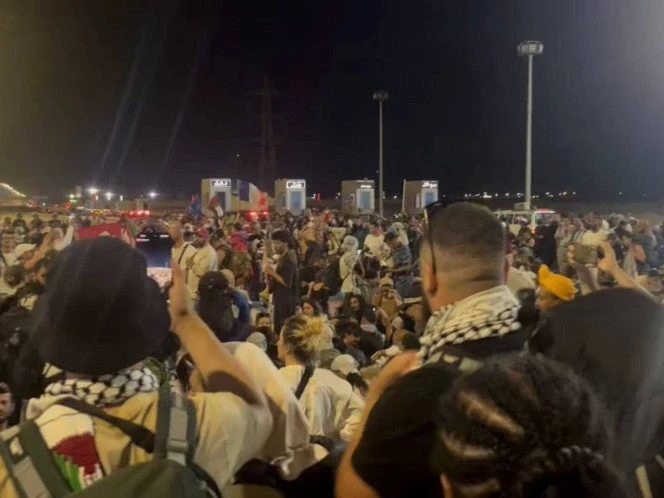 Fracasa intento de la Marcha internacional por Gaza; activistas son detenidos en Egipto