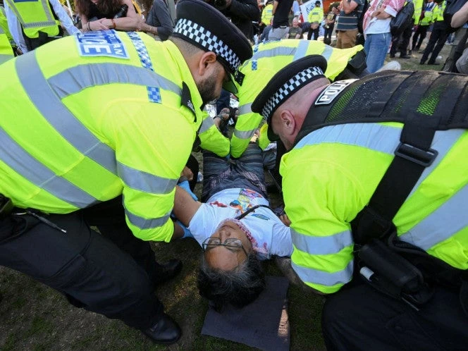 Más de 360 arrestos en Londres por manifestación a favor de Palestina