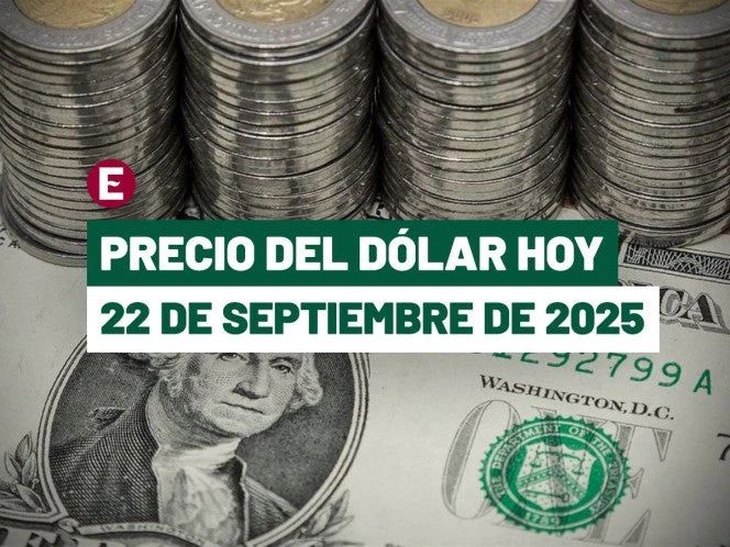 Precio del dólar hoy 22 de septiembre: Peso se recupera tras pérdidas
