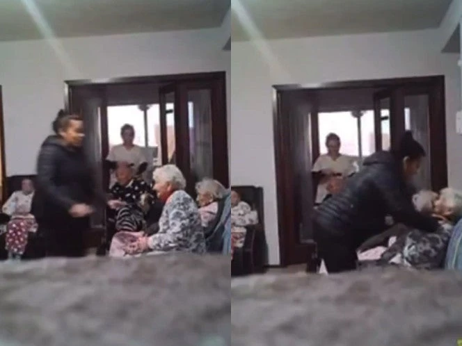 Captan brutal maltrato a abuelitos en la Residencia Santa Sofía VIDEO