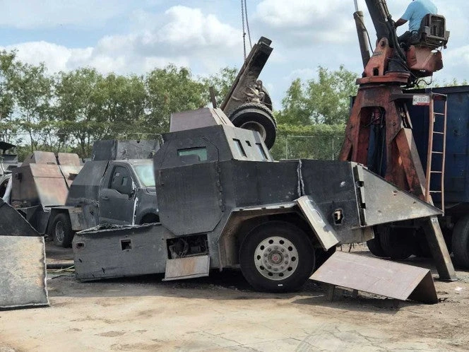 Destruyen 15 vehículos monstruo en el norte de Tamaulipas