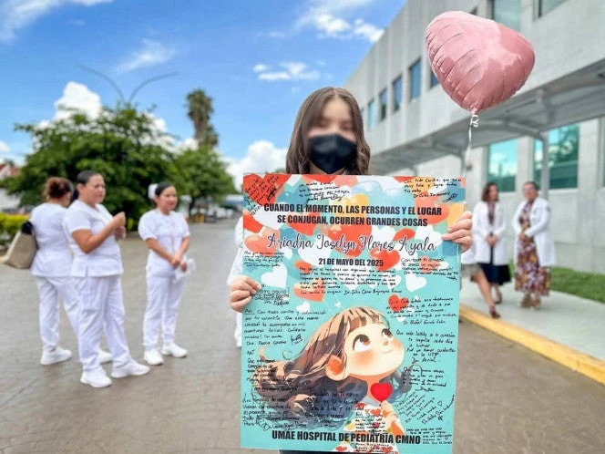 Ariadna, joven de 16 años recibe alta tras trasplante de corazón; 'lo voy a cuidar mucho'
