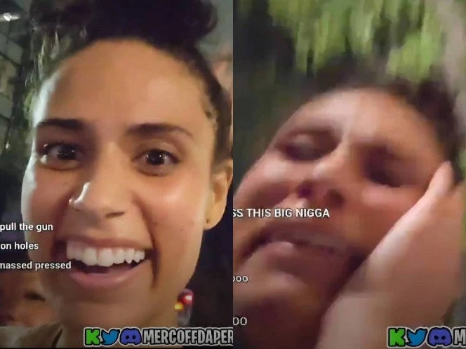 “¡Amo el fascismo!”: Mujer es golpeada en protesta migrante por apoyar las redadas. VIDEO