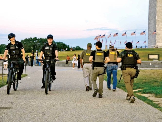 Control policial: La Guardia Nacional ya opera en Washington