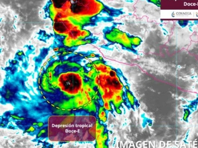 Depresión Tropical Doce-E se forma en el Pacífico mexicano: estos estados serán los afectados 