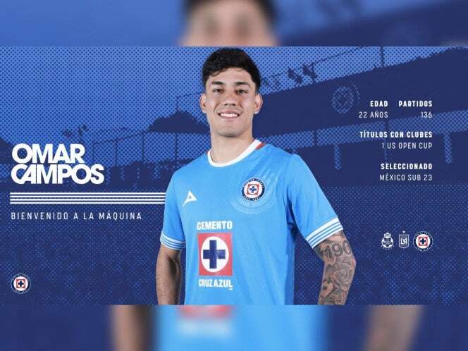 Omar Campos es oficialmente presentado con Cruz Azul