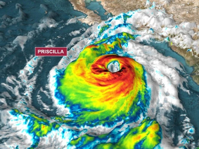 Ciclón 'Priscilla' se degrada a tormenta tropical en costas de Baja California Sur