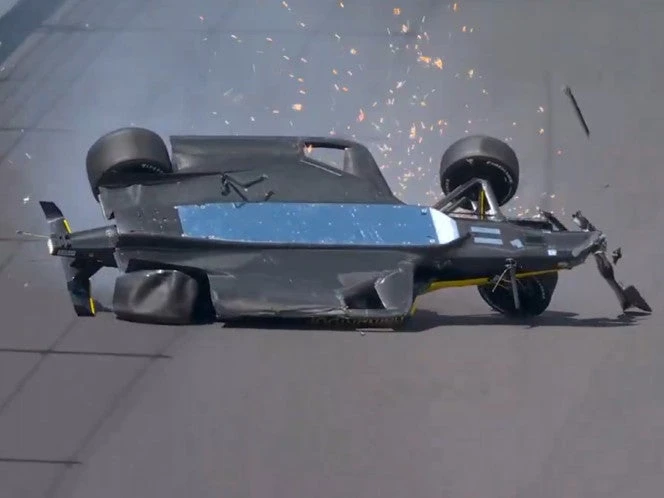VIDEO: El fuerte accidente de Herta en la calificación de Indy 500