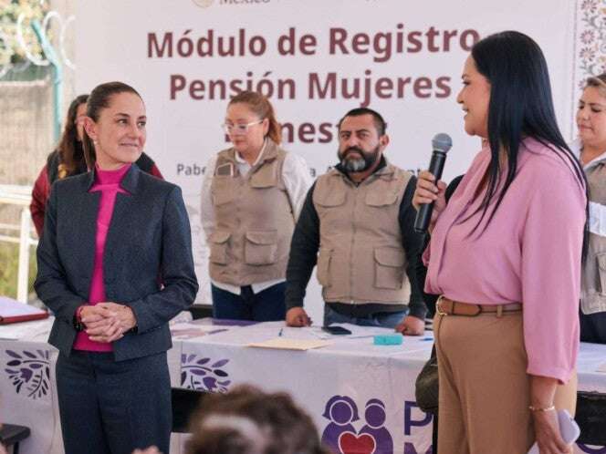 Se registraron 970 mil mujeres para Pensión Bienestar: Sheinbaum