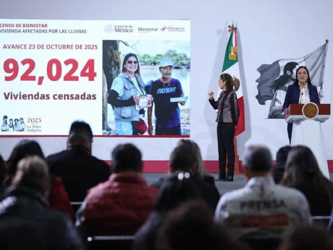 Suman más de 92 mil viviendas censadas tras lluvias: Ariadna Montiel; avanza entrega de apoyos