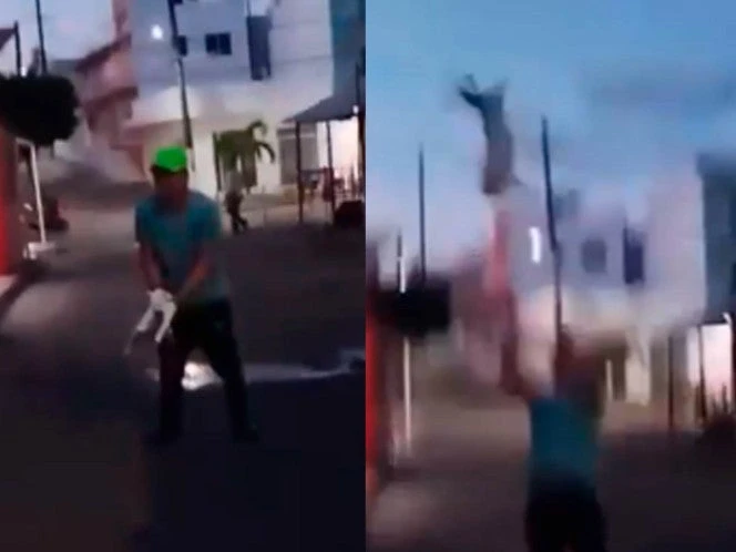 Joven lanza por los aires a gata recién operada en Veracruz y desata repudio en redes | VIDEO
