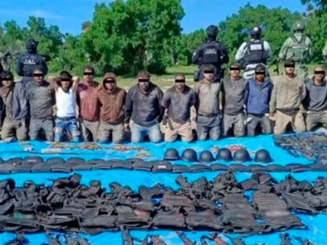 Detienen a 18 presuntos integrantes de grupo delictivo en Aguascalientes