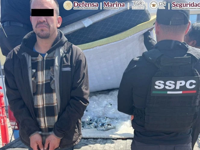 Cae sujeto con más de 200 kilos de metanfetamina en carretera de BC