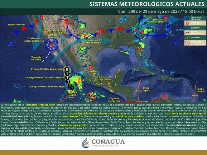 IMSS se prepara para posibles contingencias por tormenta tropical Alvin