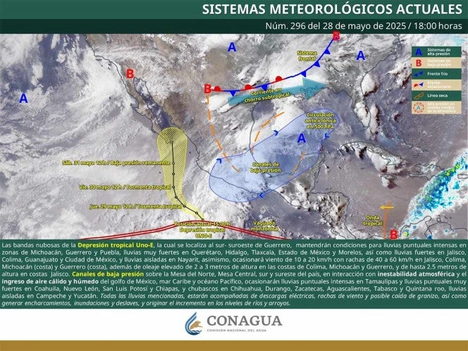 Se forma el primer ciclón tropical de la temporada; provocará lluvias, oleaje y viento