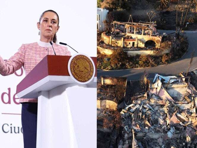 Pide Sheinbaum a Consulado en Los Ángeles ayudar a migrantes tras incendios