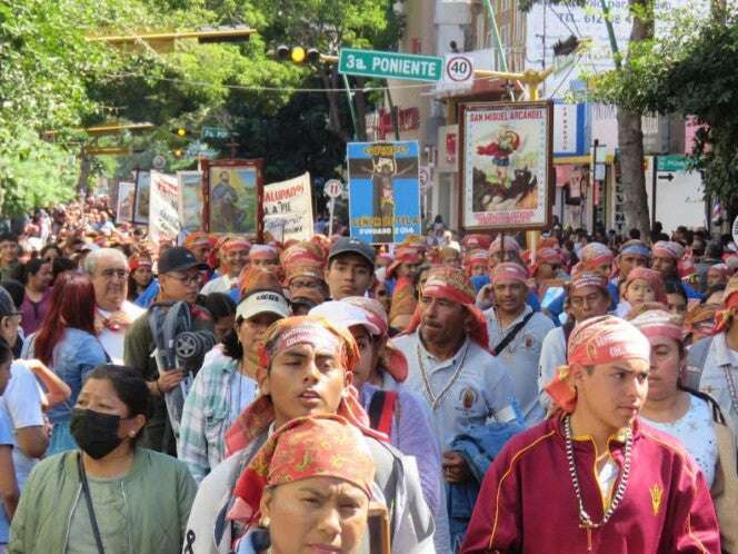 Miles de peregrinos llegan a la parroquia de la Virgen de Guadalupe en Chiapas 