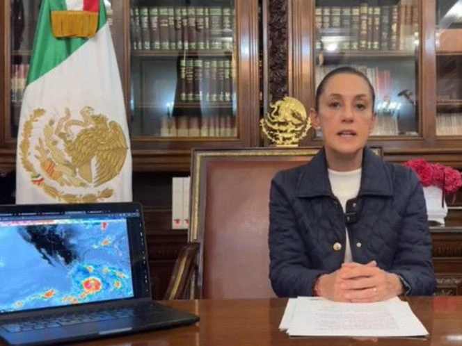 'Manténganse juntos y mantengan la calma’, pide Sheinbaum a población ante llegada de ‘Erick’