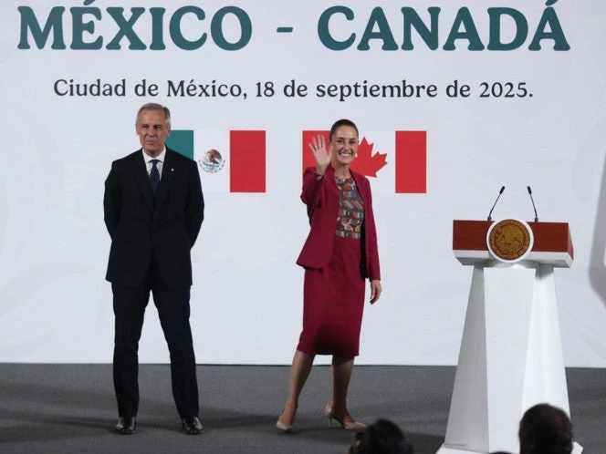 Sheinbaum agradece visita de  Mark Carney, primer ministro de Canadá
