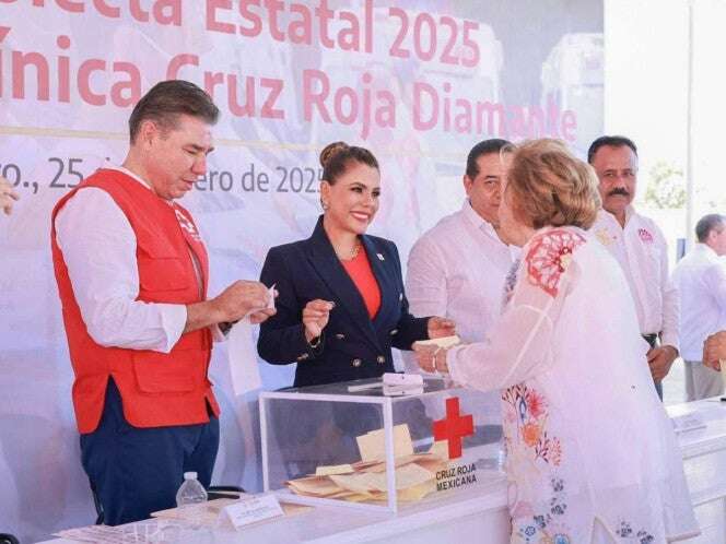 Asiste Evelyn Salgado al arranque de la Colecta Estatal 2025 de la Cruz Roja Mexicana 