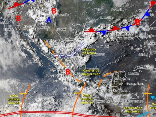 Clima en México este 22 de agosto de 2025: Continuarán lluvias fuertes con granizo en estos estados