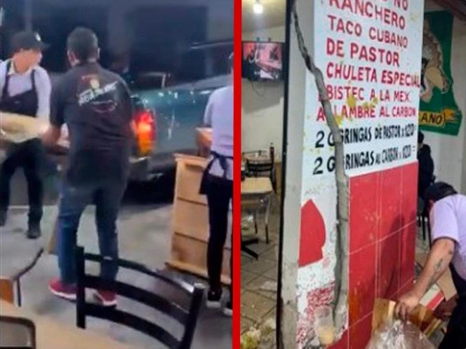 VIDEO: Se fue a comer tacos y casi muere; camioneta arrolla a cliente en Morelos