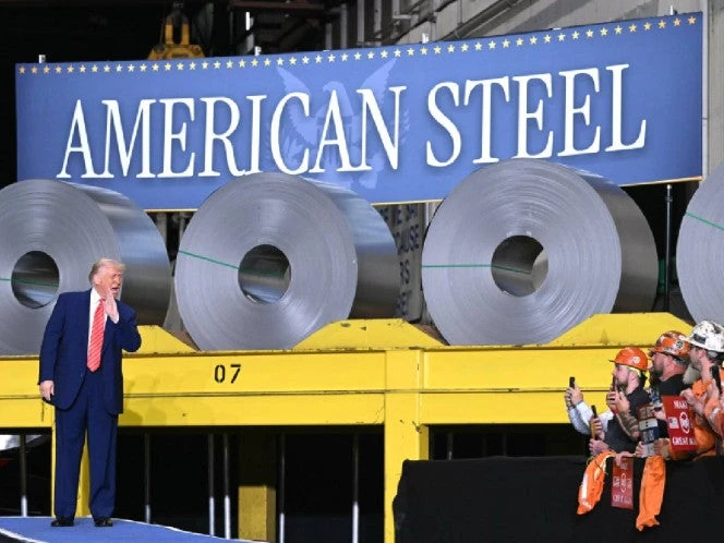 Trump amenaza con duplicar los aranceles al acero hasta el 50%